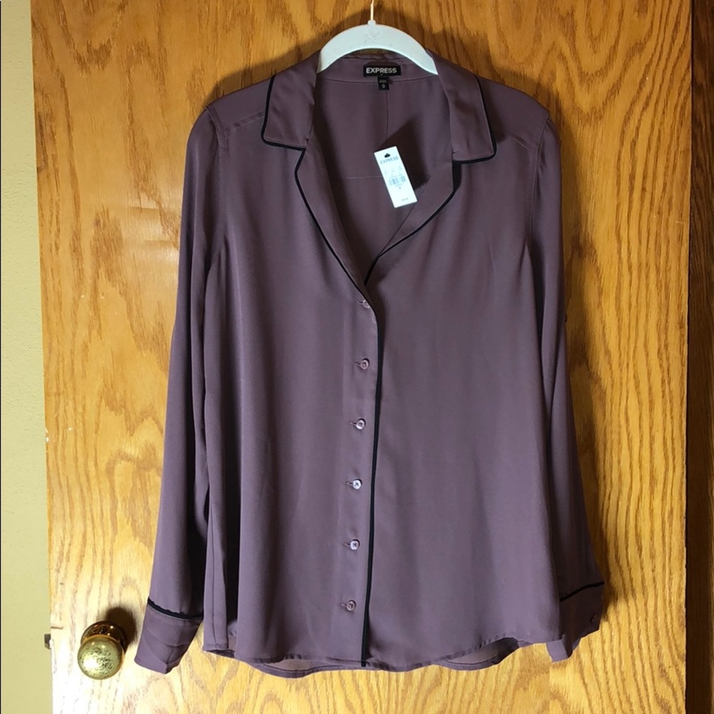 New! Express Portofino Blouse in Purple